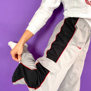 Nike Boys' Grey Track Pants w/ Red Logo